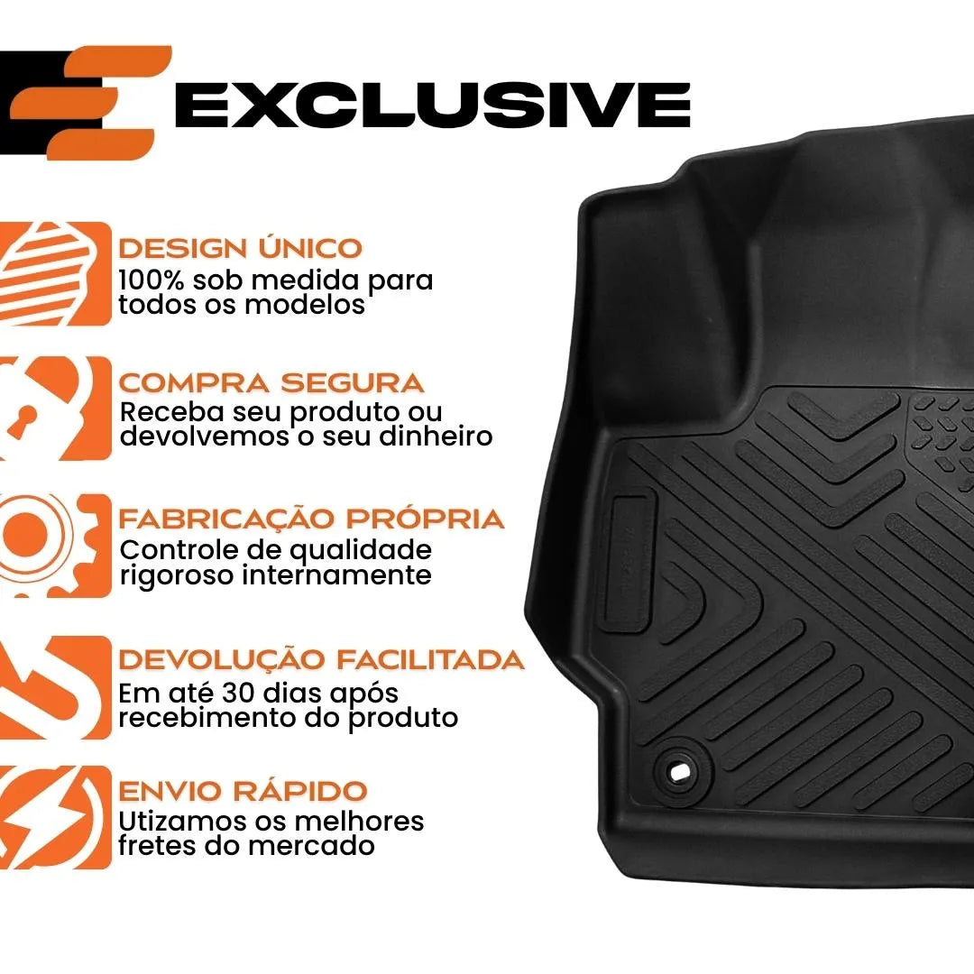 JOGO DE TAPETE BANDEJA PREMIUM AUDI Q5 SQ5 2018 A 2024 - COMPLETO