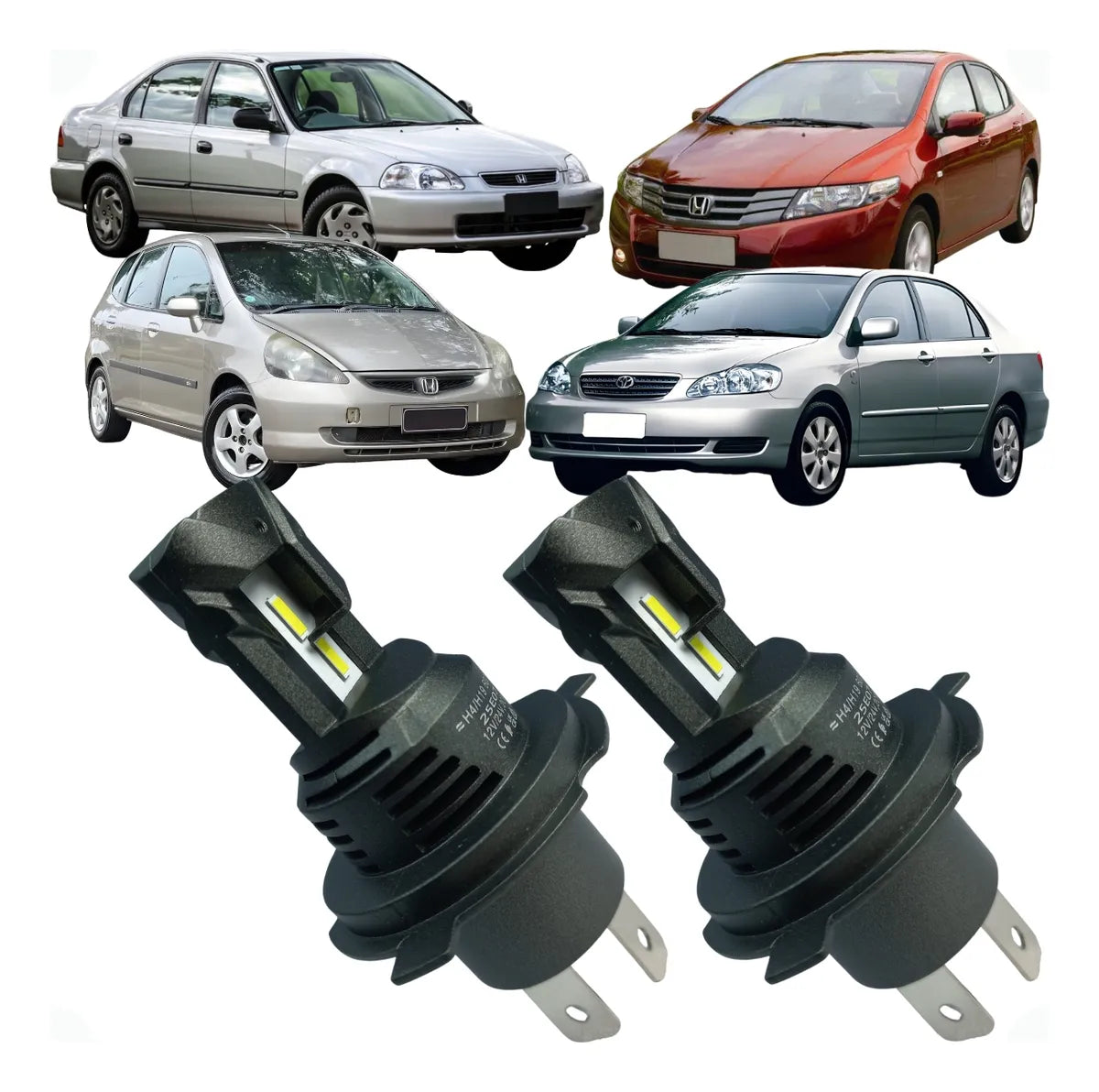 Kit Lâmpada Farol Led Philip