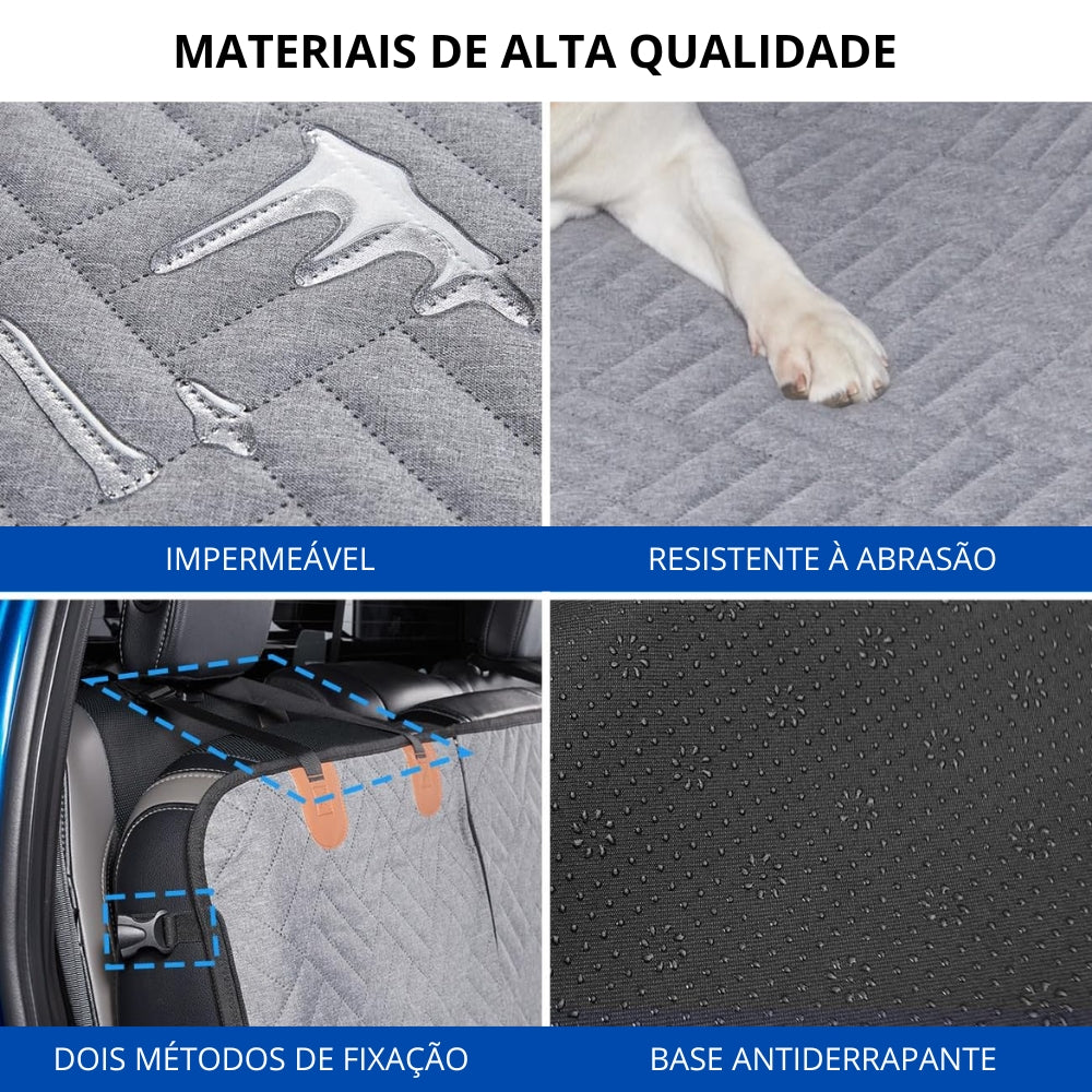 Protetor de Banco Traseiro Impermeável para Cachorros