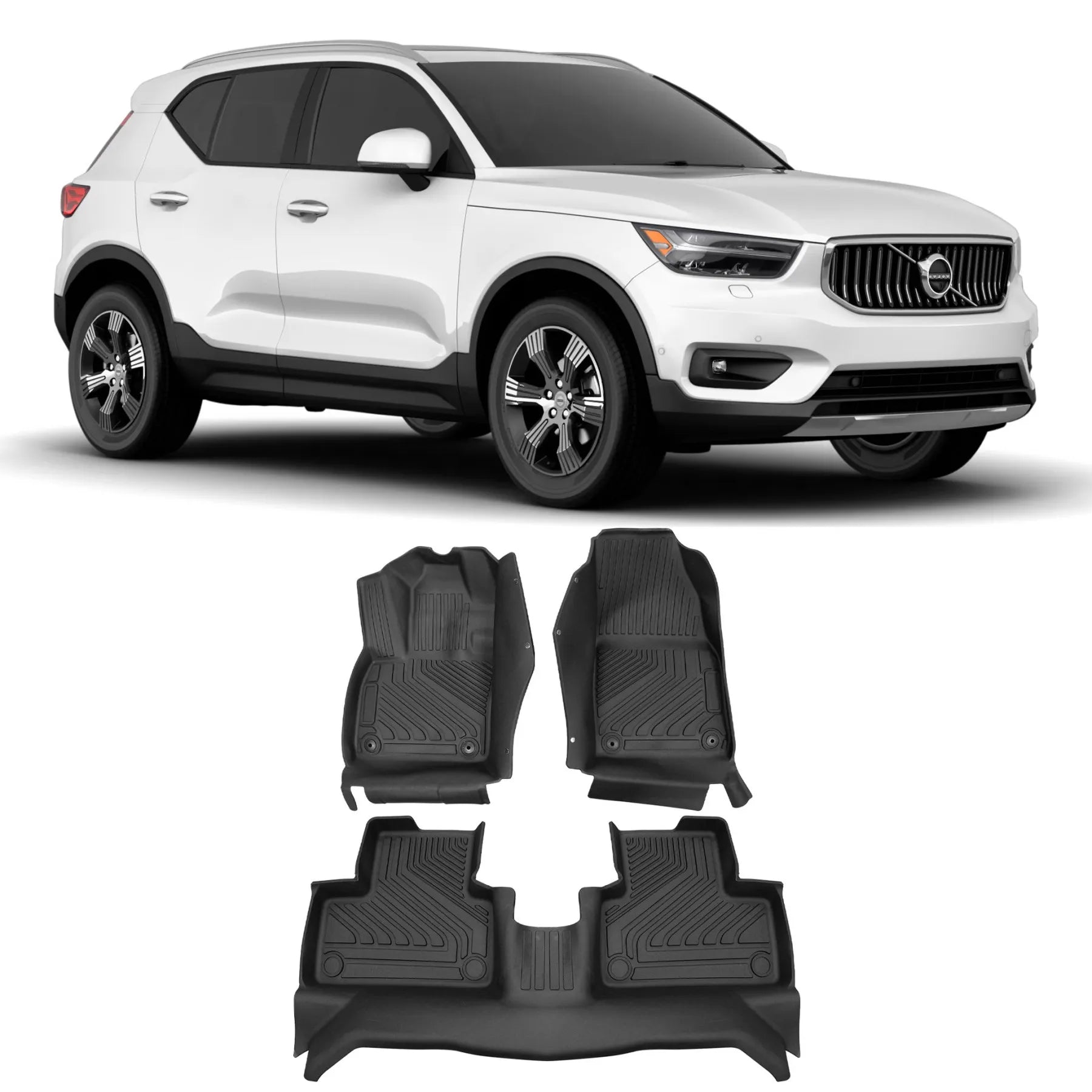 JOGO DE TAPETE BANDEJA PREMIUM XC40 2020 A 2023 - COMPLETO